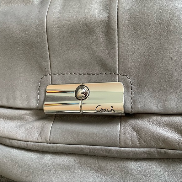 Coach Kristin grey leather hobo, shoulder, crossbody bag in EUC. - Picture 3 of 6